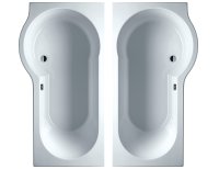 Badewanne Dortmund 170x75/90x47 L/R