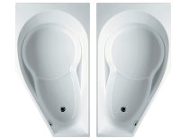 Badewanne York 160x90x47,5 R/L