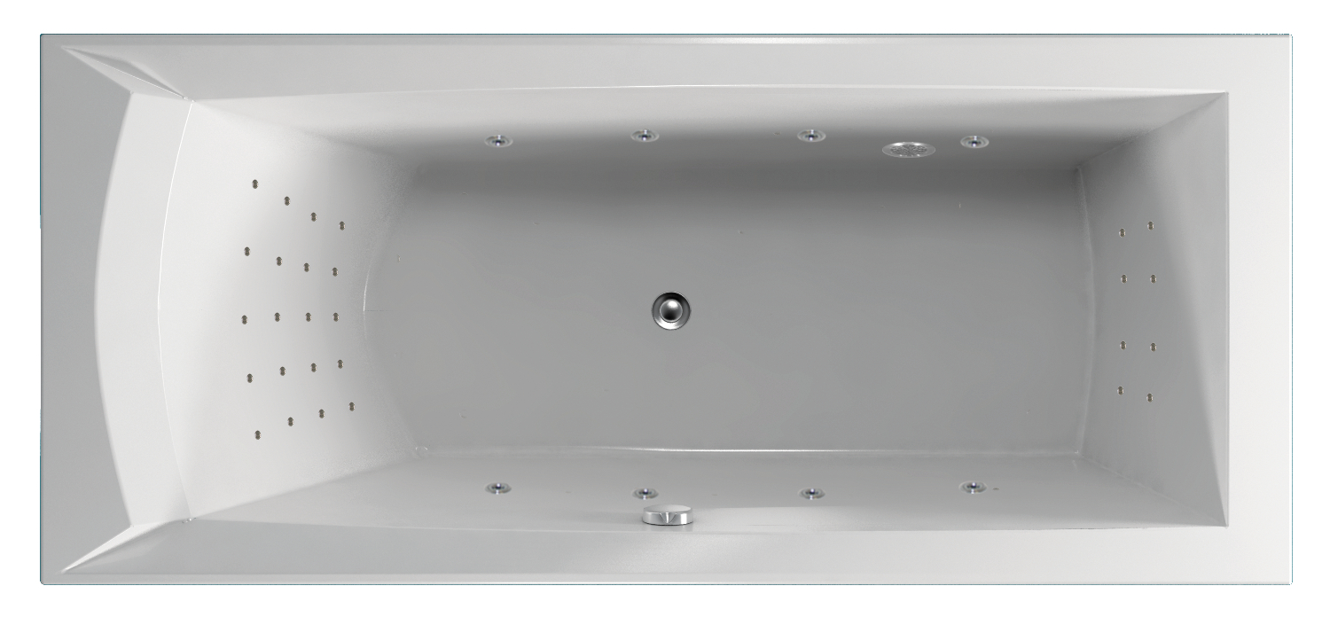 Whirlpool Badewanne mit Whirlsystem Massage NANO